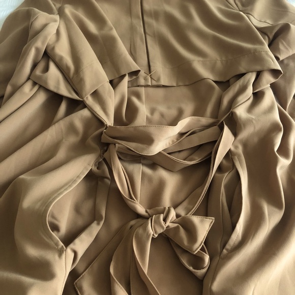 🍁 Glamorous Chic Waterfall Tan🍁 Long Jacket Like New 🍁 - Picture 14 of 16